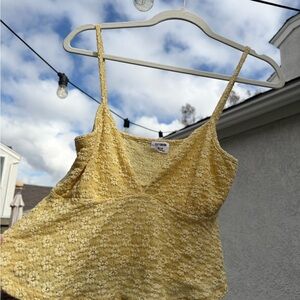 Cotton On Yellow Textured Camisole